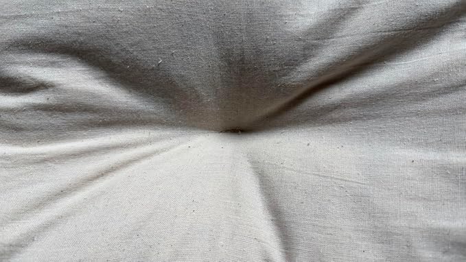 Rectangular Muslin Dog Bed Insert with Raw Cotton Filler, Natural Pet Bed Cushion Insert, Breathable Inner Pillow for Dog Bed Covers (Medium 36"x22"x4")