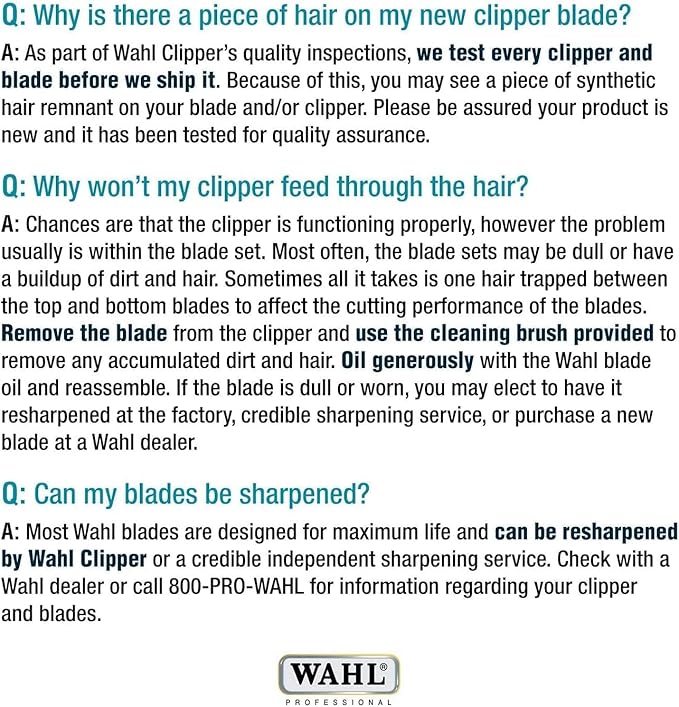 Wahl Professional Animal 10 Medium Competition Series Detachable Blade with 1/16-Inch Cut Length (2358-100)