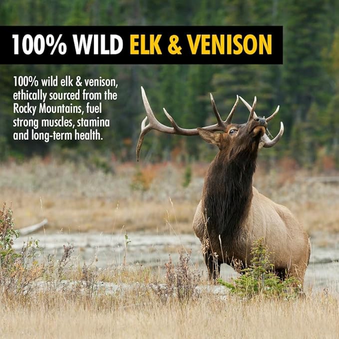 High Country Wild Blueberry Elk & Venison Multipurpose Dog Treats - Natural Grain-Free Puppy & Dog Snacks - Protein for Training & Reward - No Fillers, No Artificial Preservatives, 8oz 2 Packs
