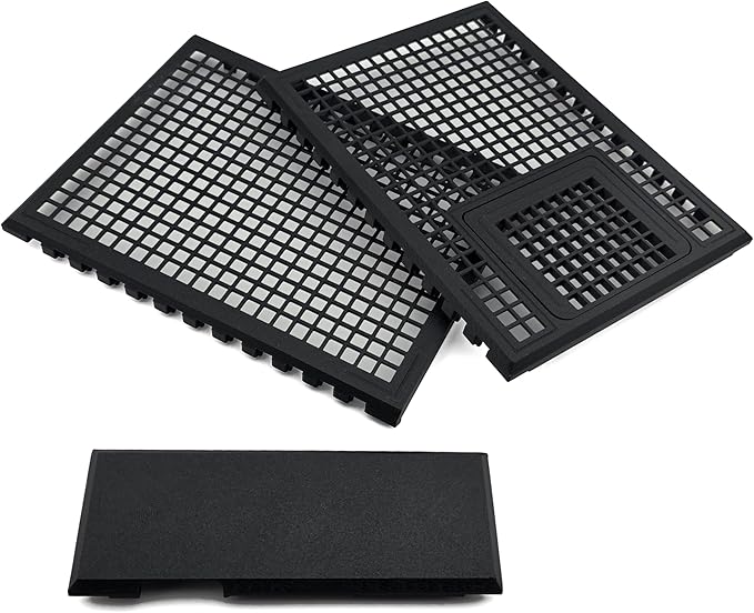 Full Lid Kit for Fluval Spec V with Feeding Door and Chamber Lid, 5 Gallon, 19 Liter (Black)