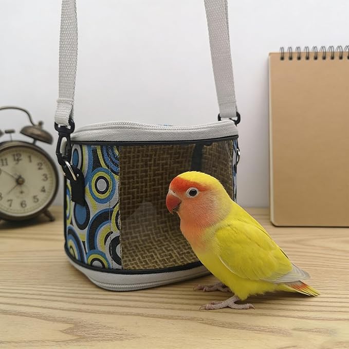 Bird Carrier Lovebirds Outdoor – Carrying Cage, Parakeet, Travel Macaw Budgies Vet, Visit Short Trips Walking Pet | Macaw Budgies Vet Visit Short Trips Walking Pet Parents Animal Lovers Trainers