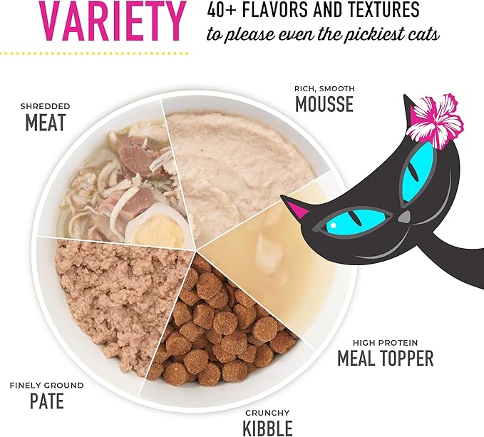 Tiki Cat Stix Wet Treats, Grain Free Lickable Smooth Mousse Blend in Creamy Gravy, Variety Pack 6 Stix 1 Pouch