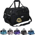 EliteField Soft Pet Carrier (3 Year Warranty, Airline Approved) Soft Sided Dog Puppy Cat Carrier Travel Bag (X-Large: 21" L x 12" W x 13" H, Black)