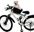 Dog Bike Basket – Bicycle Pet Carrier with Quick-Release Mount, Safety Tether & Metal Wire Frame – Front Bike Basket for Small Dogs & Cats, 34×23×18 cm, up to 25 lb(Under 15 pounds)