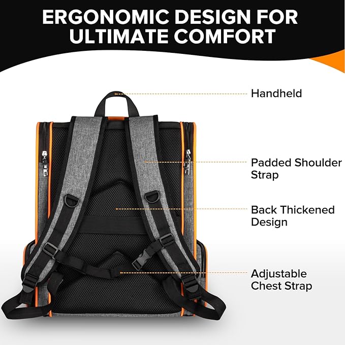 Discala Cat Backpack Carrier for Medium Small Dog Cat up to 20lbs, Pet Carrier Backpack, Ventilated Mesh Soft Sided Dog Backpack Carrier for Travel, Hiking, Outdoor Use - Grey