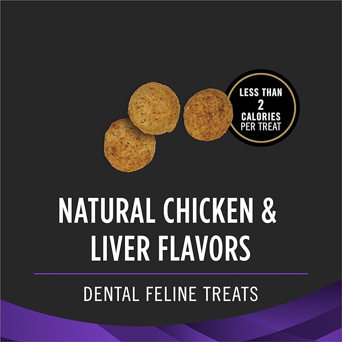 Purina Pro Plan Veterinary Diets Dental Bites Cat Treats - 1.8 oz. Pouch
