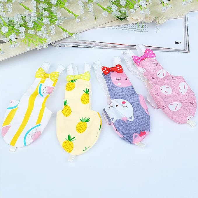 Bird Parrot Diaper Flight Suit Nappy Clothes for Green Cheek Conure Parakeet Cockatiel for Small Birds 4 S
