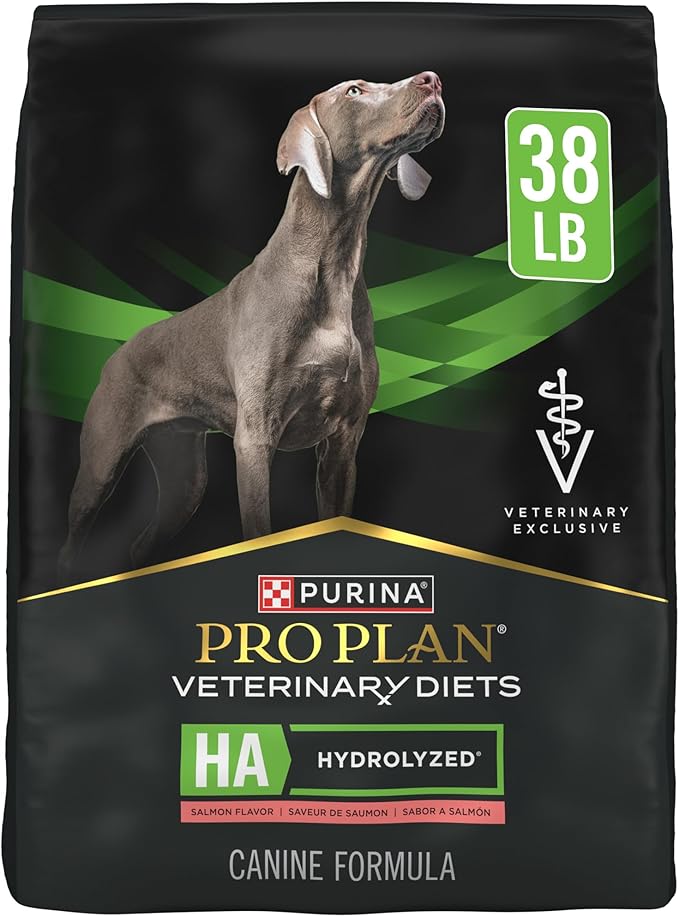 Pro Plan Veterinary Diets Purina HA Hydrolyzed Protein Dog Food Dry Salmon Flavor Formula - 38 lb. Bag
