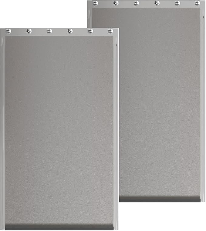2PACK Extra Large Dog Door Replacement Flaps with Screws - Pet Door Replacement Flap Compatible with Petsafe Freedom Doggie Doors Replacement Flaps PAC11-11040 13 1/8" X 24 7/8", Flexible, No Warped