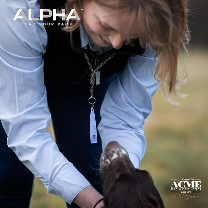 ACME Alpha 211.5 Professional Dog Training Whistle with Enhanced Ergonomic Grip. BPA-Free Plastic. 110 dBA. Long Range. Standardized Frequency. Weatherproof. Made in The UK (Day Glow Pink)