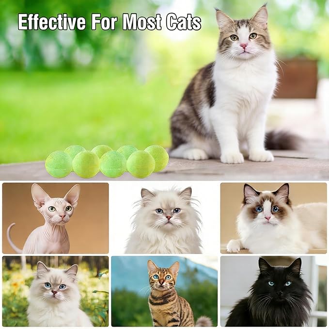 Natural Peppermint Oil Cat Deterrent Outdoor and Indoor, Keep Cats Permanently Out of Yard, Lawn, Garden, Furniture, Mulch & Flower,8 Pack