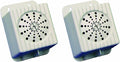 Bird B Gone - MMSONIC-SP2 Sonic Satellite Speakers - Amplifies Sonic Bird Deterrent Coverage - Boosts Area Protection by 2 Acres - Weatherproof - Easy Setup - for Bird Chase Units