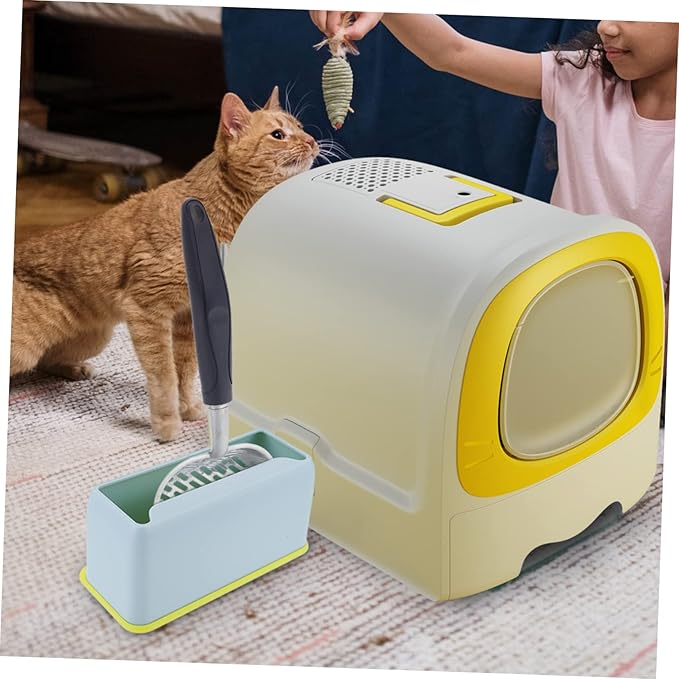 DECHOUS 2Pcs Cat Litter Scoop Holder Convenient Plastic Stand for Litter Scooper Durable Storage for Cat Waste Keeps Floors and Organized