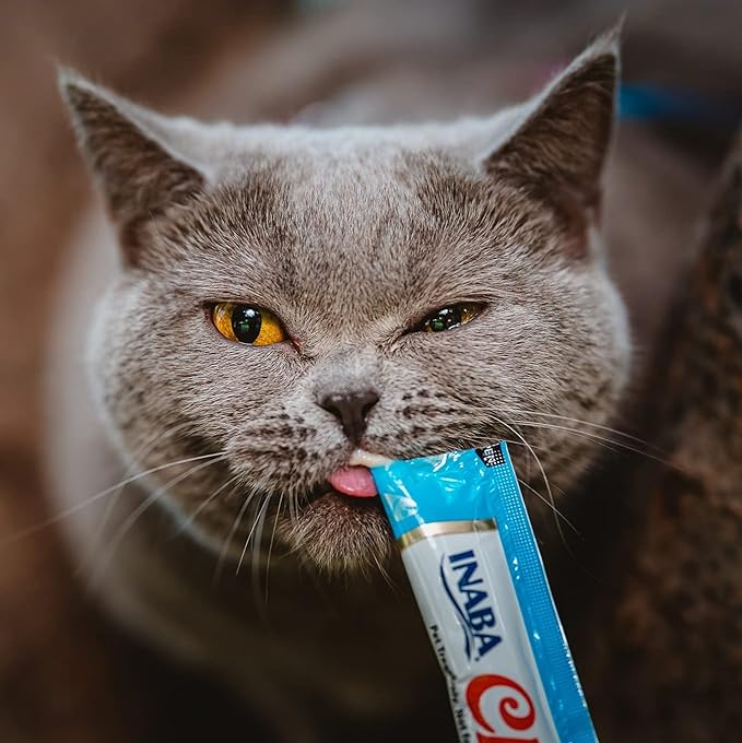 INABA Churu Tuna Recipe Lickable Purée Natural Cat Treats 12 Tubes