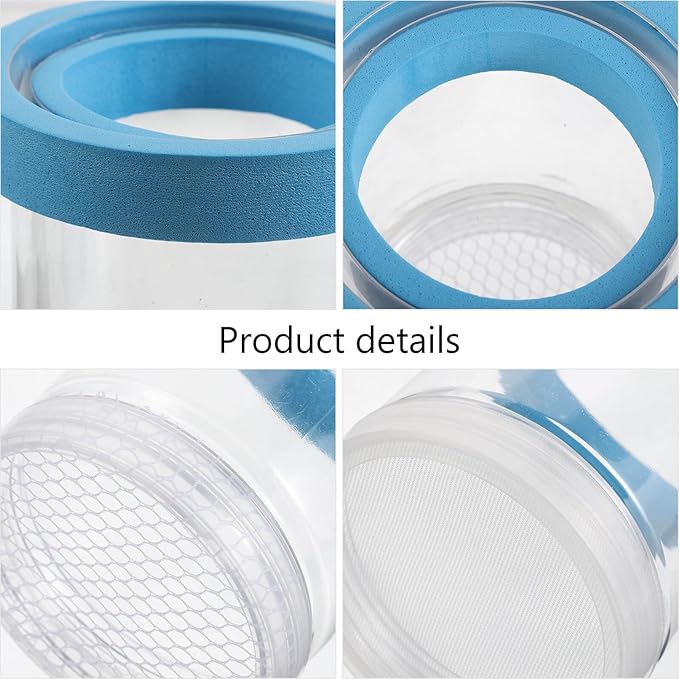 Happyyami 2pcs Fish Breeder Box Aquarium Isolation Box with Suction Cups Floating Acrylic Hatchery Incubator for Guppy Fry Betta Fish Tank Breeding Supplies