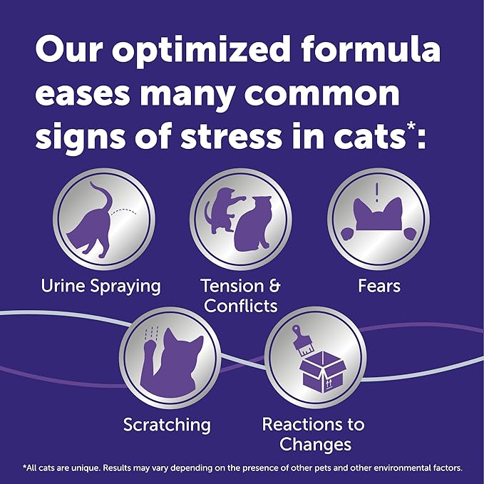 FELIWAY® Optimum 30 Day Cat Calming Refill for Pheromone Diffuser, 48ml - Helps Reduce Common Signs of Stress in Cats & Kittens, Enhanced Calming