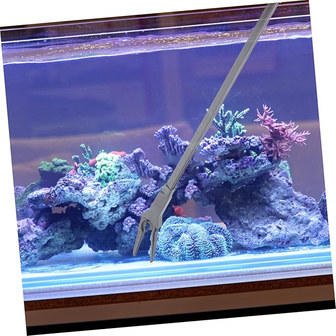 DOITOOL Aquatic Plant Tweezers Ergonomic Plastic Tongs for Easy Trimming Plant Removal Fish Tanks Resistant Design for Aquarists