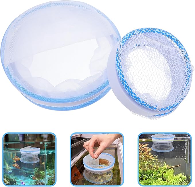 SUPVOX Aquarium Breeding Box Floating Fish Hatchery Chamber Nylon Mesh Isolation Tank for Guppies Betta Nursery Small Pet Breeding Tank