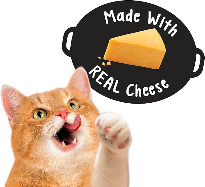 Purina Friskies Party Mix Cat Treats, Cheezy Craze Crunch, Blend of Cheddar, Swiss & Monterey Jack, Cat Treats Made with Real Cheese, 20-Ounce Canister (Pack of 2)