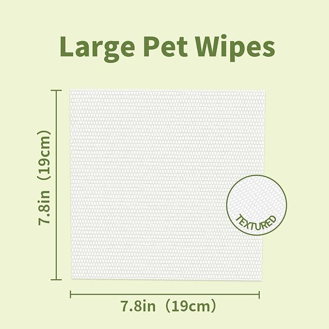 400 Unscented Pet Wipes for Paws and Butt Plant Based Hypoallergenic Pets Cleansing & Deodorizing Anal Gland Hygienic Puppy Wipes for Dogs