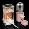 No Mess Bird Feeder Water Dispenser Set, Bird Feeder for Cage, Cage Accessories for Cockatiels, Finches, Budgies and Canaries