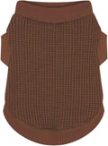 Cozy and Functional Dog Shirts for Small Puppies: Stretchable Brown Attire with Easy-On Design, Ideal for Chihuahuas and Yorkies - Enhance Comfort and Playfulness on Chill Days Medium