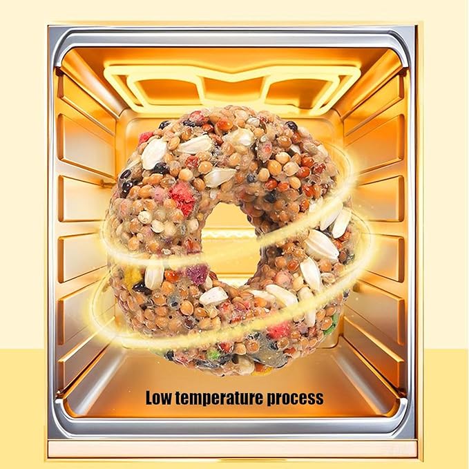 Bird Cage Toys - Grain Teether Treats, Donut Shaped Snack, Colorful Chewing Accessory | for Cockatiels Parrots Budgies Finches, Aviary Play Training Supplies, Interactive Pet Bird Enrichment