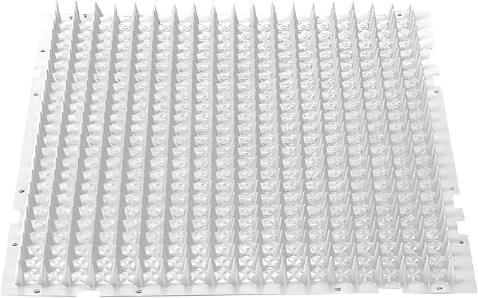 Pet Deterrent Mat with Spikes, Cat Scat Mat for Couch, Keep Dogs Off Furniture, Reusable Cat Repellent Mat for Indoor/Outdoor Use, 4 Pack (Clear)