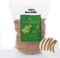 Non-GMO Dried Mealworms 20LB, 100% Natural Large Size No Moisture,Treats for Birds Chickens Hedgehog Hamster Fish Reptile Turtles (20LB)