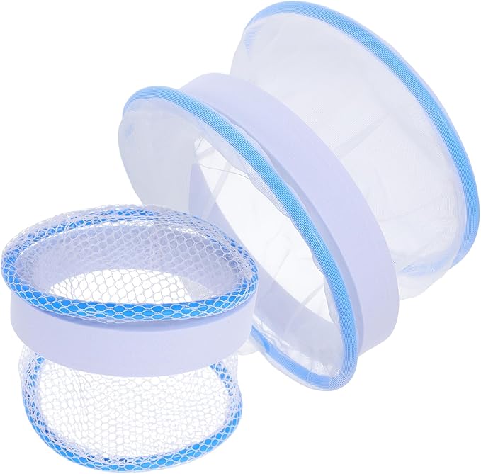 ibasenice 2pcs Aquarium Breeder Box with Nylon Floating Mesh Fish Nursery Tank Divider for Betta Fish Egg Incubation and Fry Breeding Hatchery Aquarium Tank for Breeding