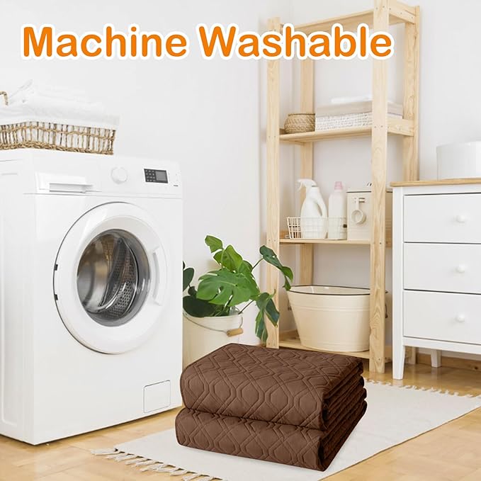 hyha Waterproof Dog Bed Blanket, Soft Pet Blankets, Waterproof Couch Cover for Dogs, Reversible Sofa Covers Washable for Furniture (30x53 Inch, Brown/Chocolate)