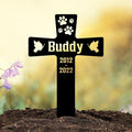 Custom Cat Grave Markers Outdoor | Personalized Pet Grave Markers| Memorial Headstone for Cat with Photo | Thoughtful Remembrance Decor for Pets Graves (M - Nes-gm-101)