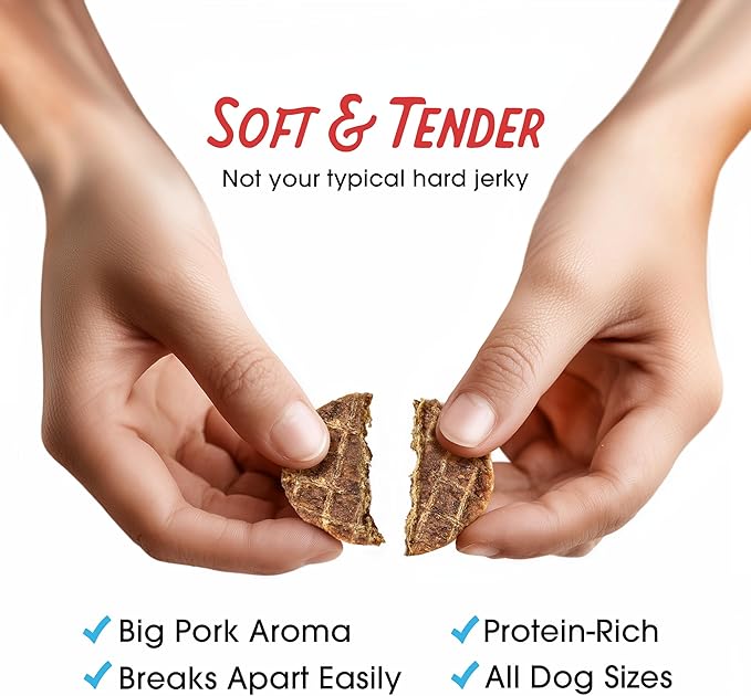 Farmland Traditions New Filler Free Dogs Love Pork Premium Jerky Treats for Dogs (5 oz.)