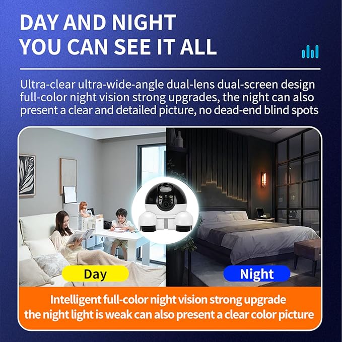 Zunate 4G Movable Pet Camera with Dual Lens, 1080P Indoor Home Security Cam, 2 Way Audio, 5200mAh Rechargeable Battery, Remote APP Control for Dogs Cats Monitoring (32G 300W)
