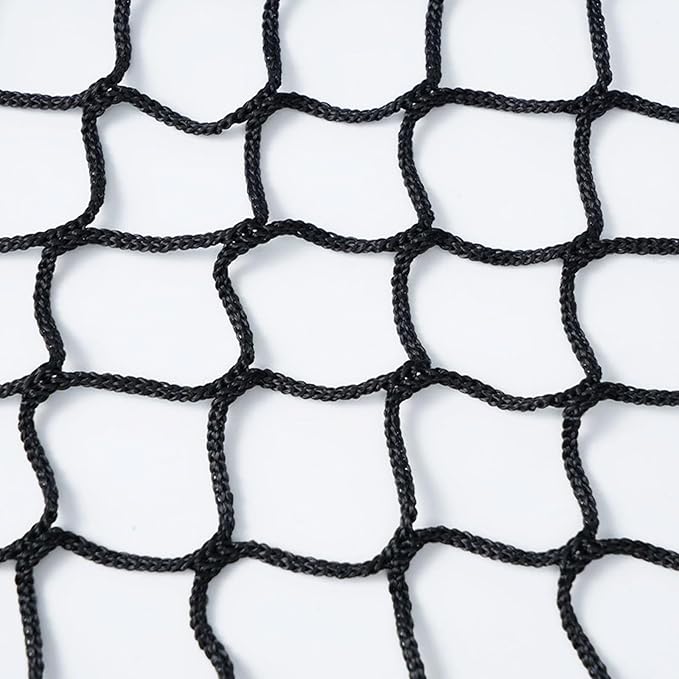 Safety Rope Net for Kids, Nylon Knotless Fence Net for Stairway Balcony Guard, Outdoor Terrace Decoration Pet Anti-Fall Rope Netting(Size:4M×7M(13.1FT×22.9FT),Color:Black)
