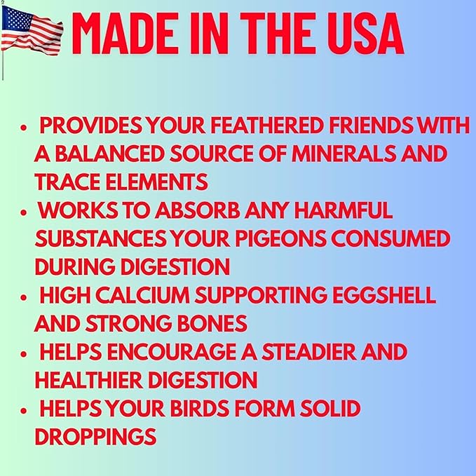 Pure Oyster Shells Minerals, High Calcium Supplement, Designed to Promote Strong Bones, Better Digestion, and Overall Well-Being for Pigeons, Small Cage Birds, Duck and Chickens 3 Pounds Bag