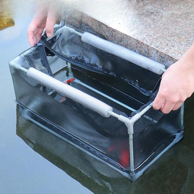 Aquarium Separation Net Breeding Box Pp Frame Multifunctional Nylon Mesh for Fish Spawn Hatchery Lightweight Accessories, 32x17x17cm