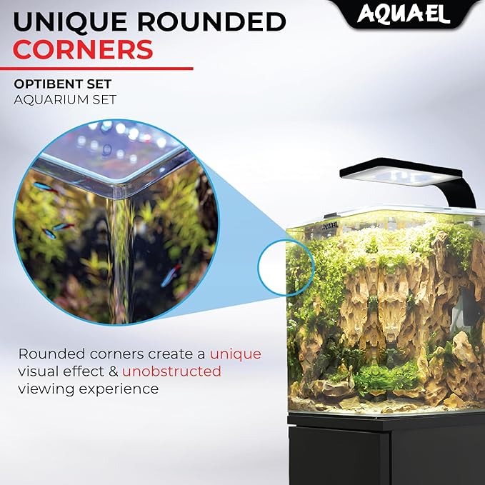 Aquael OptiBent Set (Black, 30L / 7.6 US Gal.)