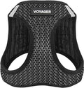 Best Pet Supplies Voyager Step-in Air Harness - All Weather Mesh, Reflective, No Pull Harness for Dogs, Cats - Secure with Hook & Loop Fastener, Buckle, Double D-Rings - Gray 2-Tone, M