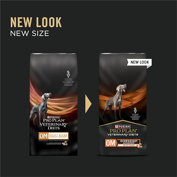 Pro Plan Veterinary Diets Purina OM Select Blend Overweight Management with Chicken Canine Formula Dry Dog Food - 16.5 lb. Bag