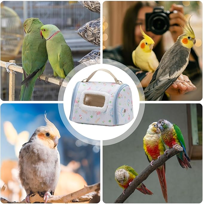 Genérico Bird Carrier | with Window Portable Parrot Carrier Bag | Carrier for Wild Birds, for Parrots, Parakeets and Canaries in Hiking and Camping