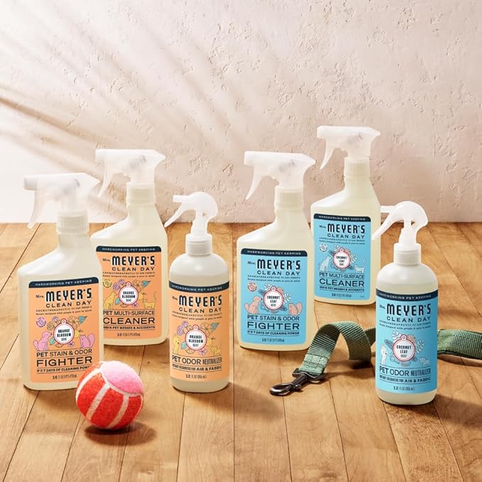 Mrs. MEYER'S CLEAN DAY Pet Multi-Surface Cleaner,Orange Blossom Scent,16oz,(Pack of 2)