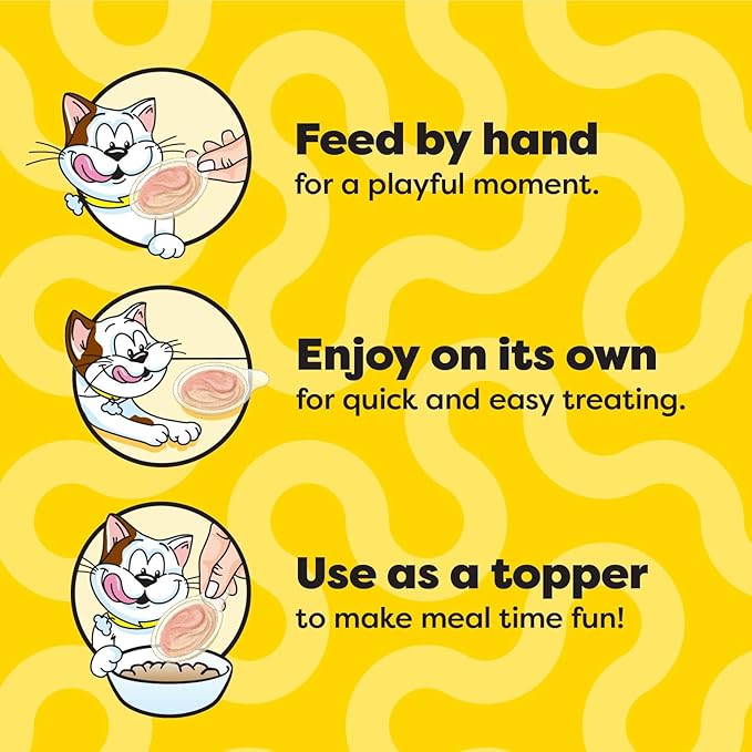 Temptations Lickable Spoons, Soft Lickable Cat Treats, Adult Wet Cat Treats, Tasty Chicken and Savory Salmon Flavor, 8 Spoons, Pack of 12 (96 Total)