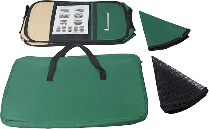 EliteField 2-Door Soft Pet Playpen (2 Year Warranty), Exercise Pen, Multiple Sizes and Colors Available for Dogs, Cats and Other Pets (62" x 62" x 24"H, Beige+Green)