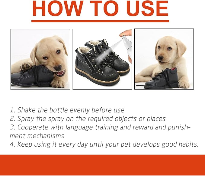 Cat Deterrent Spray - Natural Safe Cat Repellent Indoor and Outdoor, Cat Scratch Deterrent Training Aid for Stop Bad Behavior Like Scratching Furniture, Spraying & Biting - 4.23 oz