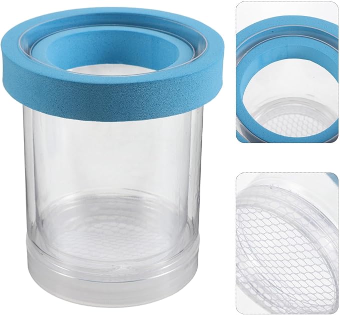 2pcs Aquarium Breeding Box Floating Incubator Fish Tank Isolation Box Plastic Hatchery Nursery for Guppy Fry and Small Fish