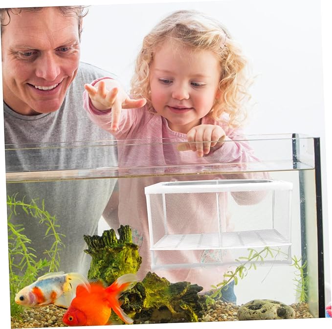 Toyvian 2pcs Aquarium Breeding Box Partition for Fish Tank Accessories Betta Fish Tank Incubator Random Style