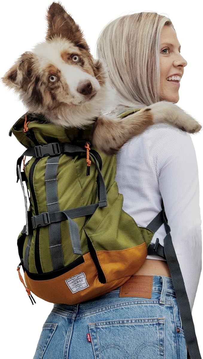 K9 Sport Sack Urban 3 - Large, Leafy - Ideal for Dogs with 20-22” Back Length - Dual-Use, Backpack-Style Carrier + Everyday Pack