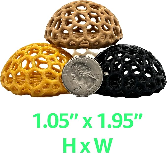 Shrimp Dome Hide - Aquarium Cherry Shrimp Hide - CTWPets Cherry Shimpe Hide (Light Brown)