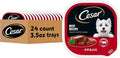 Cesar Classic Loaf in Sauce Adult Wet Dog Food Beef Recipe, Wet Food for Dogs, 3.5 oz Easy Peel Trays, 24 Count